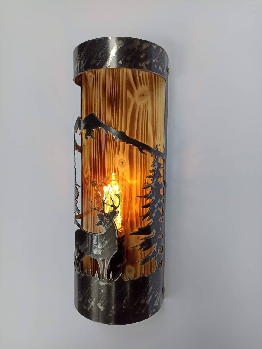 Whitetail deer Cabin sconce Lighting Lighting