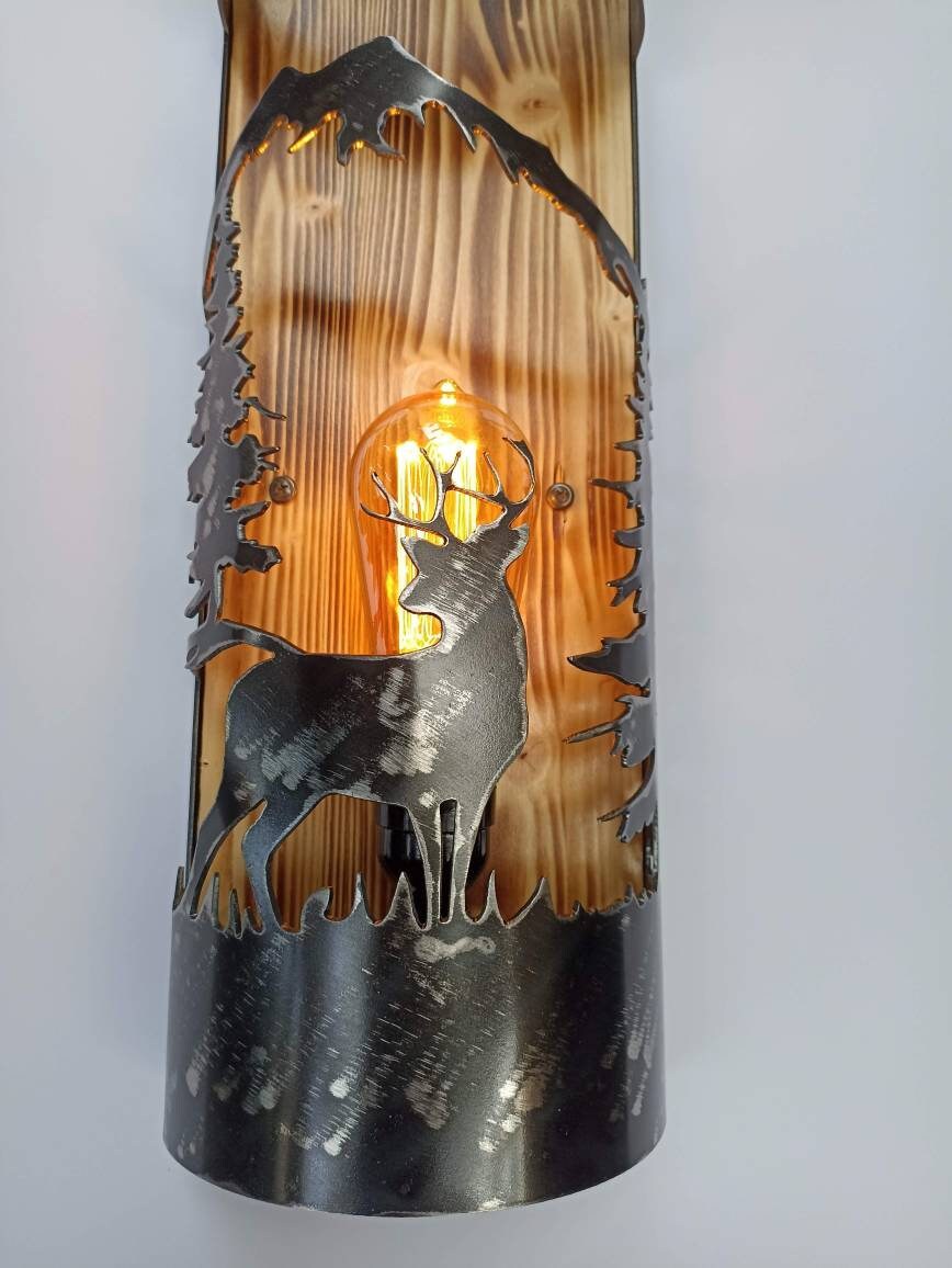 Whitetail deer Cabin sconce Lighting Lighting