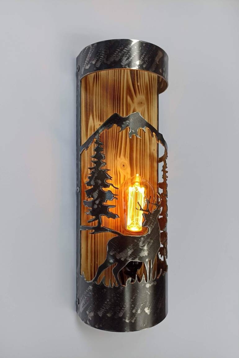 Whitetail deer Cabin sconce Lighting Lighting