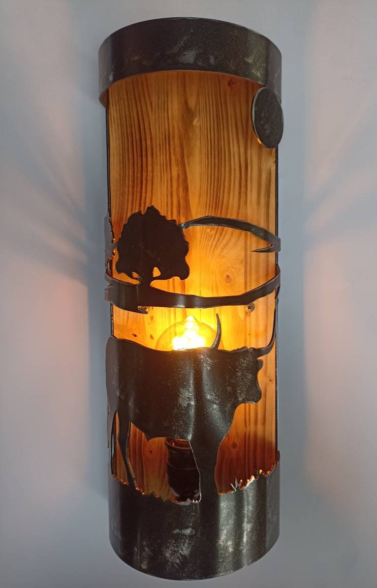 Longhorn Cabin sconce Lighting Lighting