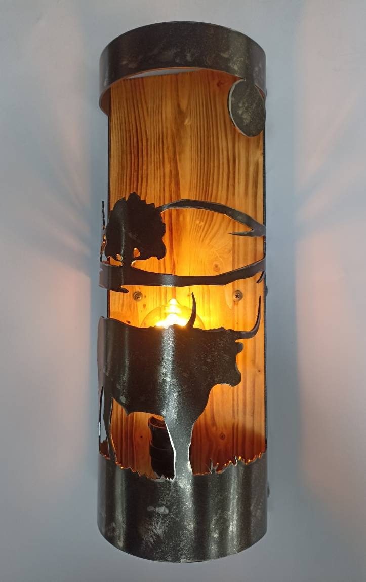 Longhorn Cabin sconce Lighting Lighting