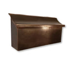 Brushed Vintage Patina Copper Mailbox- Replica Antique Top Mailboxes mailbox