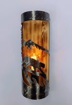 Mountain lion Cabin sconce Lighting Lighting