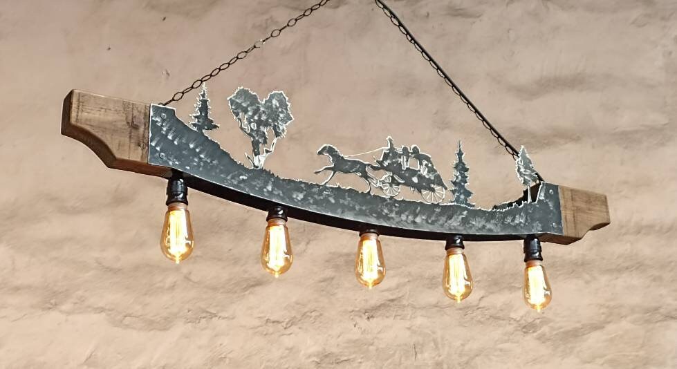 Rustic horses ceiling pendant light Ceiling Light Fixtures Lighting