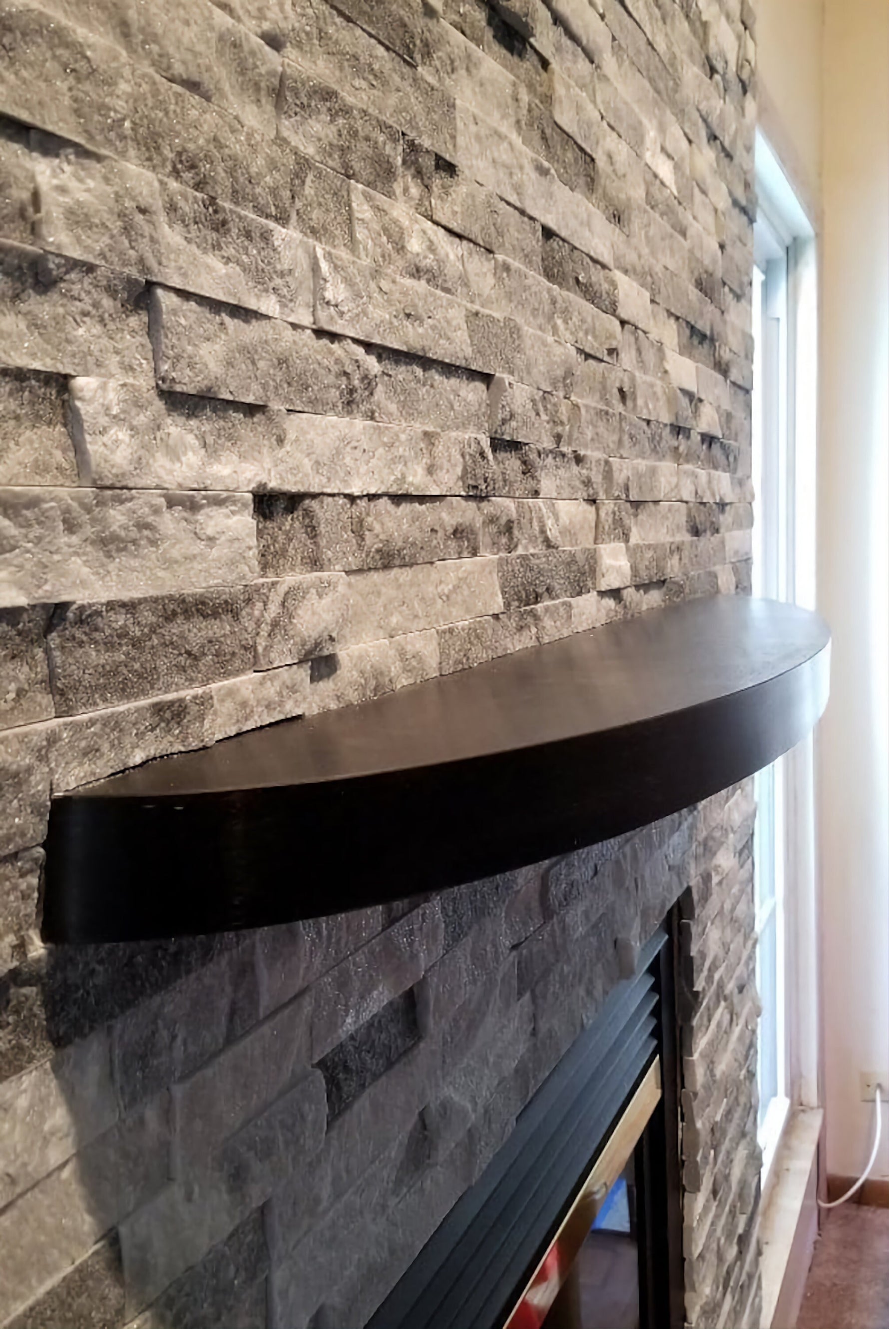 Matte Back Stainless Steel Mantel Uncategorized shelving