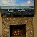 Matte Back Stainless Steel Mantel Uncategorized shelving