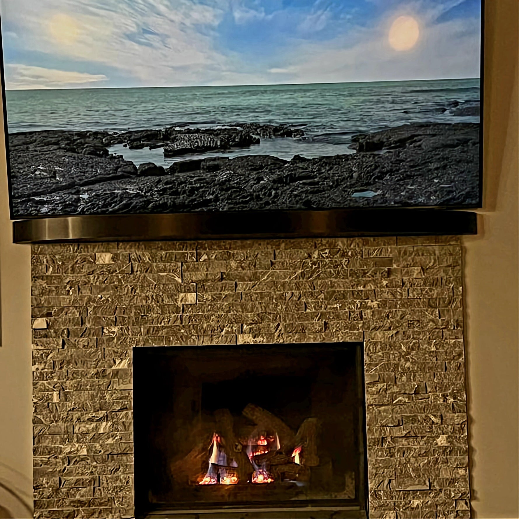 Matte Back Stainless Steel Mantel Uncategorized shelving