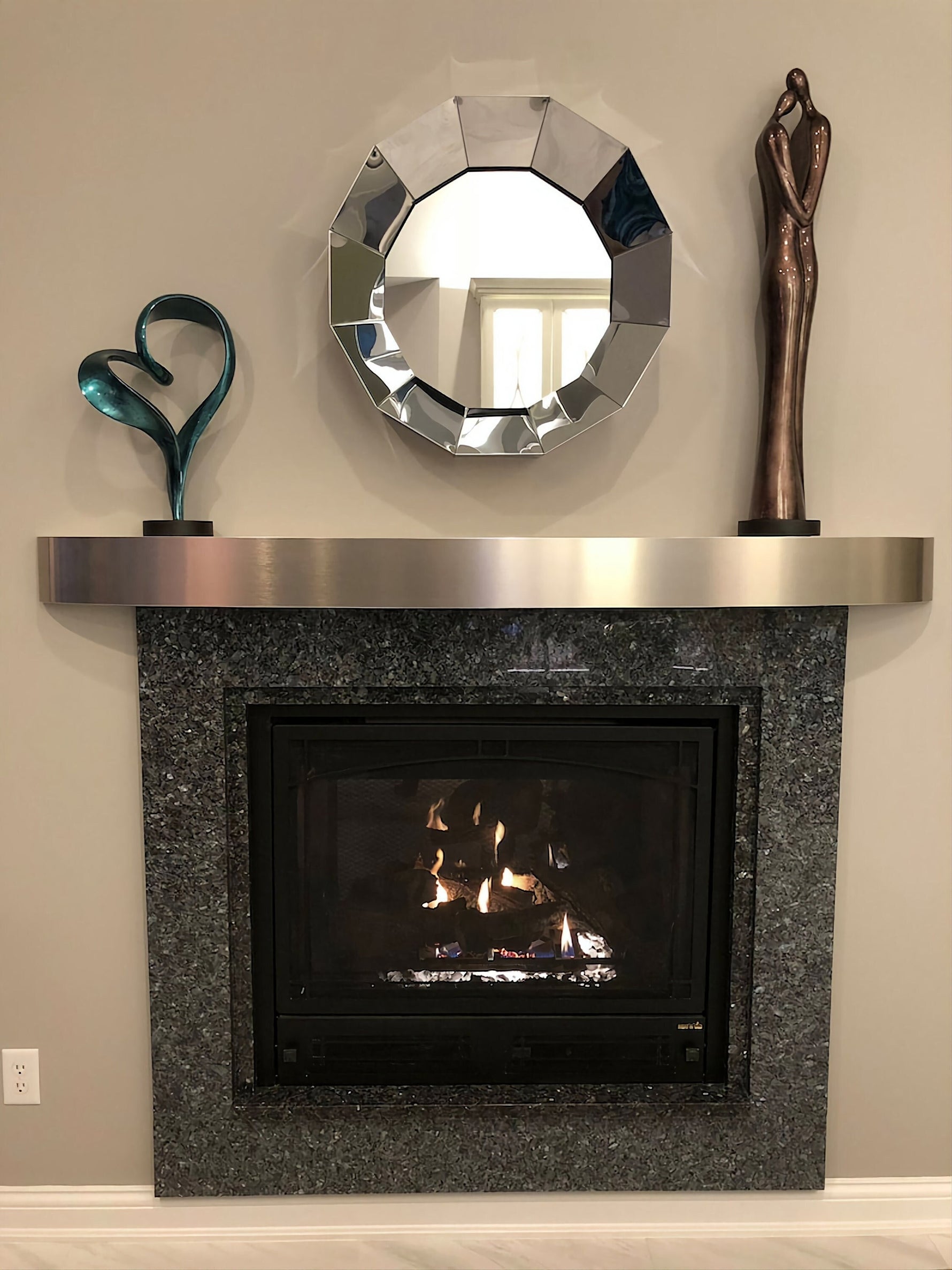 Stainless Steel Oval Floating Shelf Shelves shelving