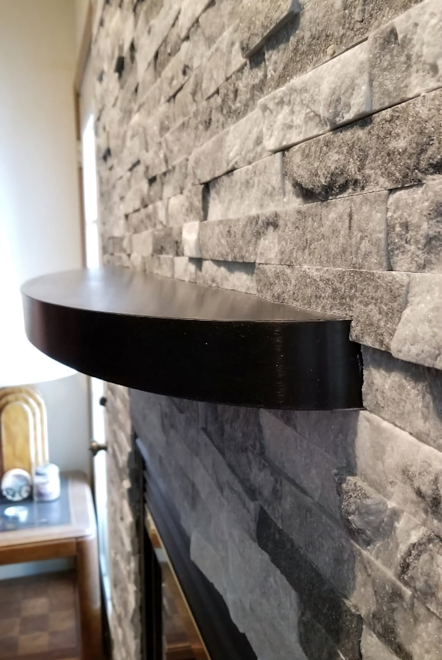 Matte Back Stainless Steel Mantel Uncategorized shelving