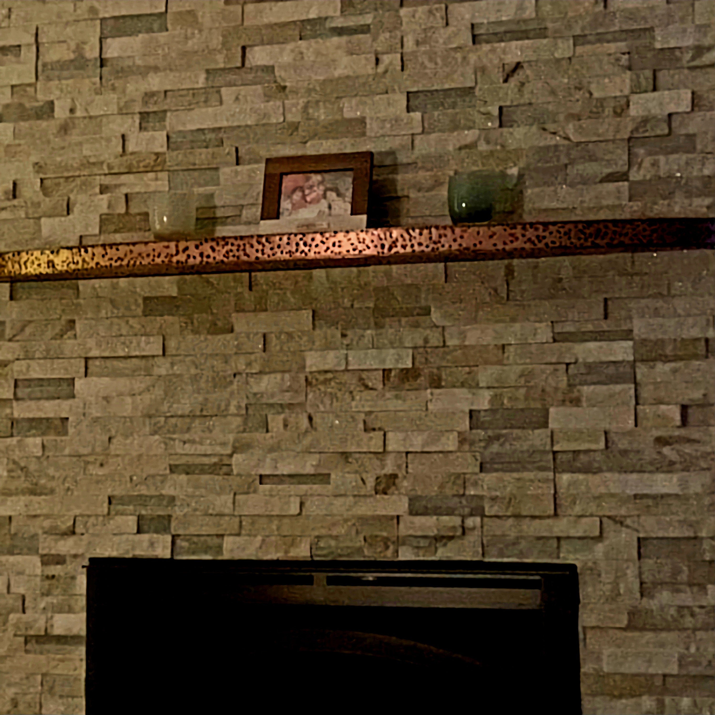 Hammered Copper Mantel Uncategorized shelving