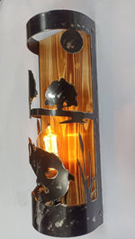 Rustic Bass Cabin Sconce Wall Light Fixtures Lighting