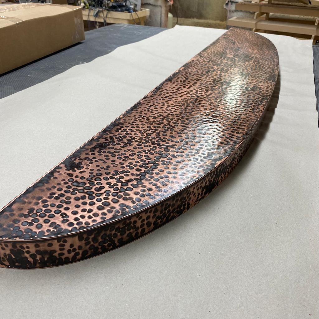 Hammered Copper Mantel Uncategorized shelving