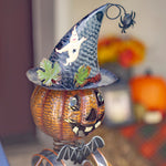 Pumpkin Witch with Jack-O-Lantern Candy Holder Seasonal & Holiday Decorations Halloween