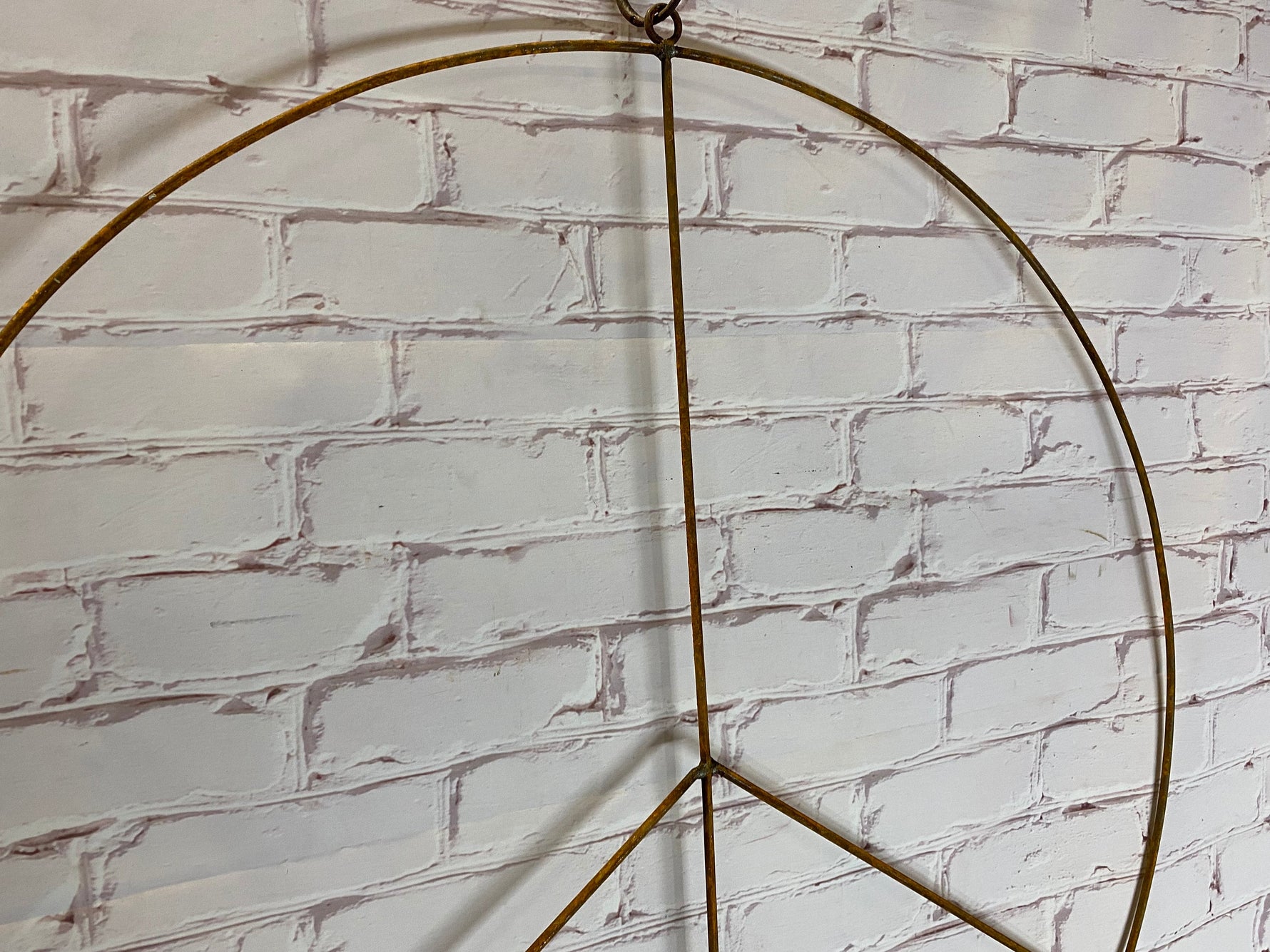 Wrought Iron Peace Sign Wallpaper Wall Sign