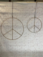 Wrought Iron Peace Sign Wallpaper Wall Sign
