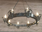 Fleur de lis Style Iron Chandelier Lighting Lighting
