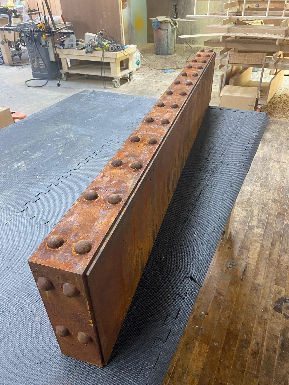 Brooklyn Bridge Rusted Metal Wall Shelf Uncategorized Shelf