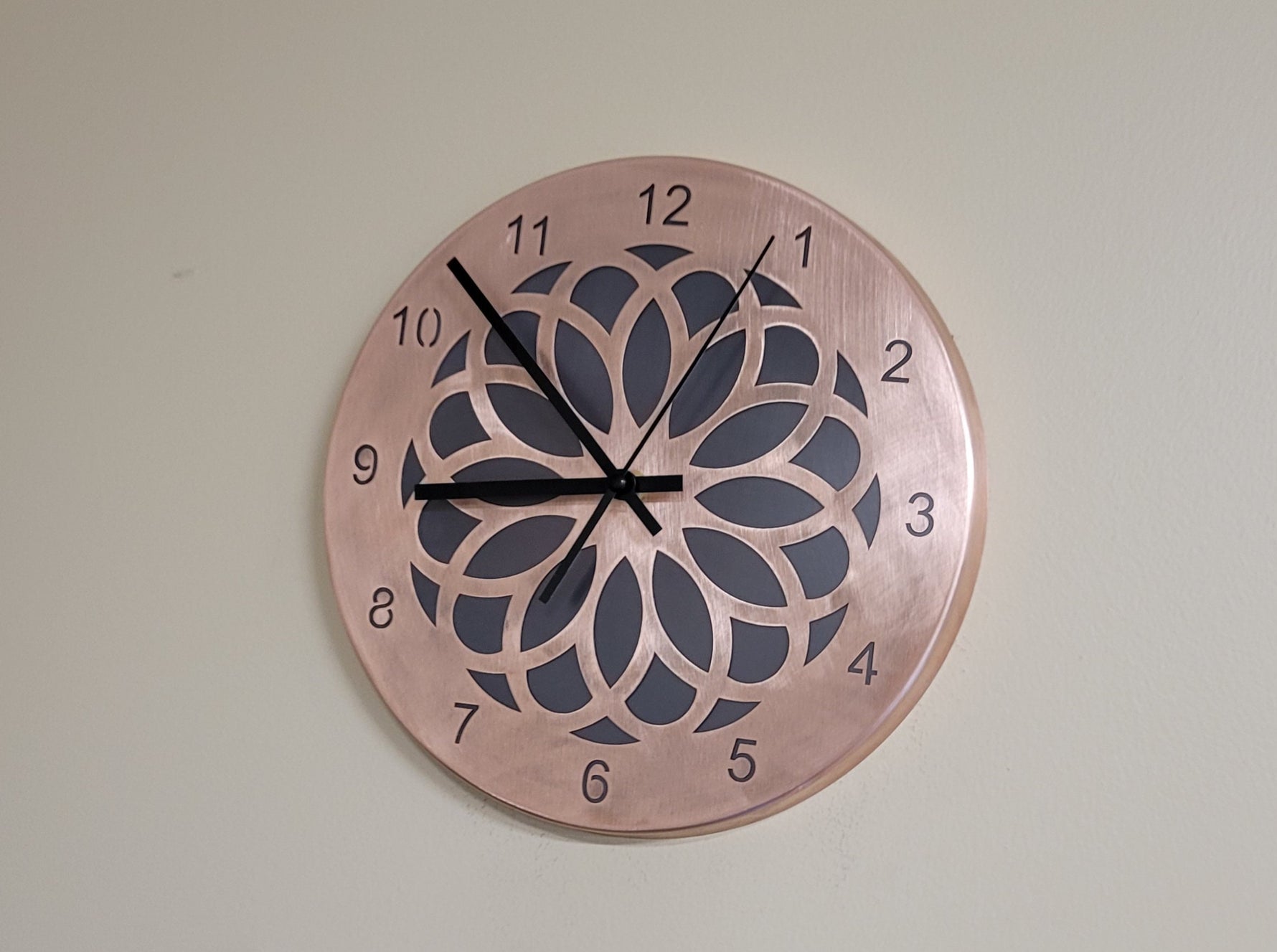 Handcrafted Copper Wall Clock Wall Clocks Home Accessary