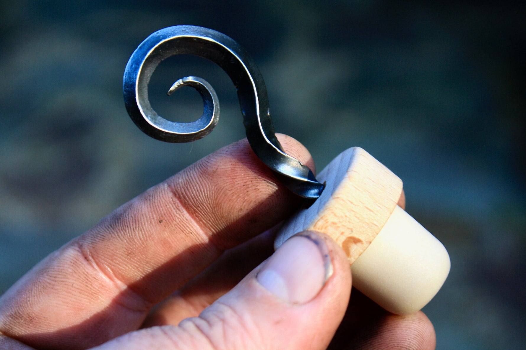 hand forged wine stopper