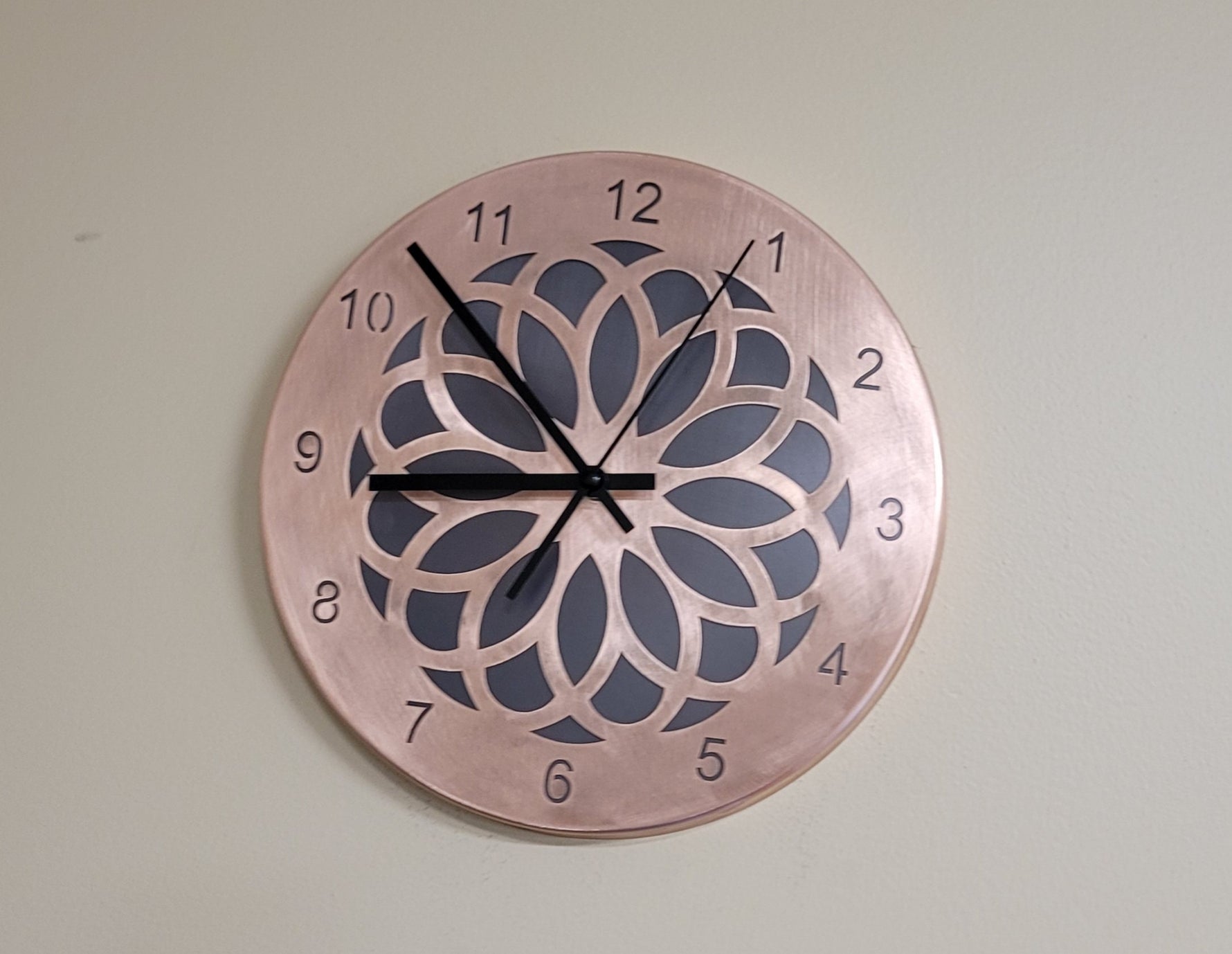 Handcrafted Copper Wall Clock Wall Clocks Home Accessary