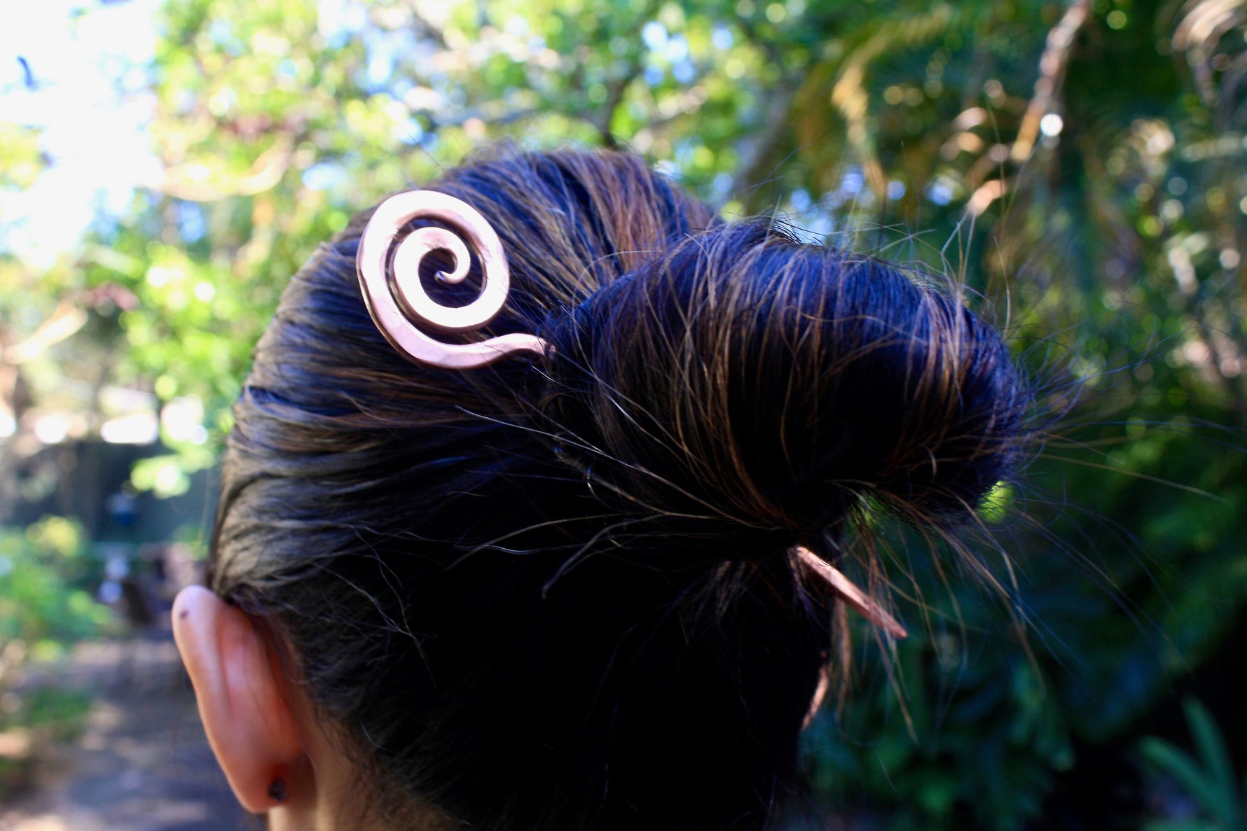 Hand Forged Copper hair pin Hair Pins, Claws & Clips Gift