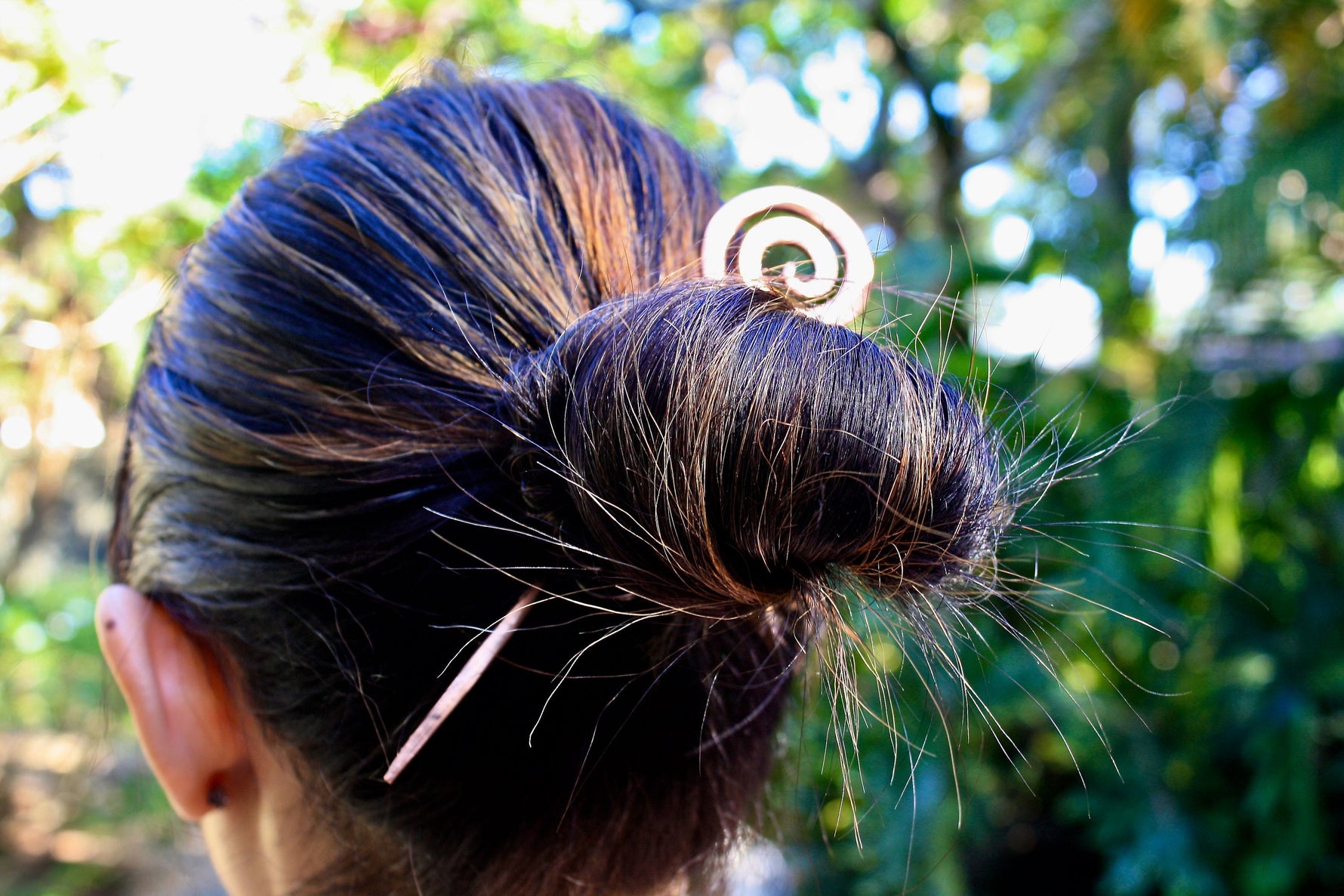 Hand Forged Copper hair pin Hair Pins, Claws & Clips Gift
