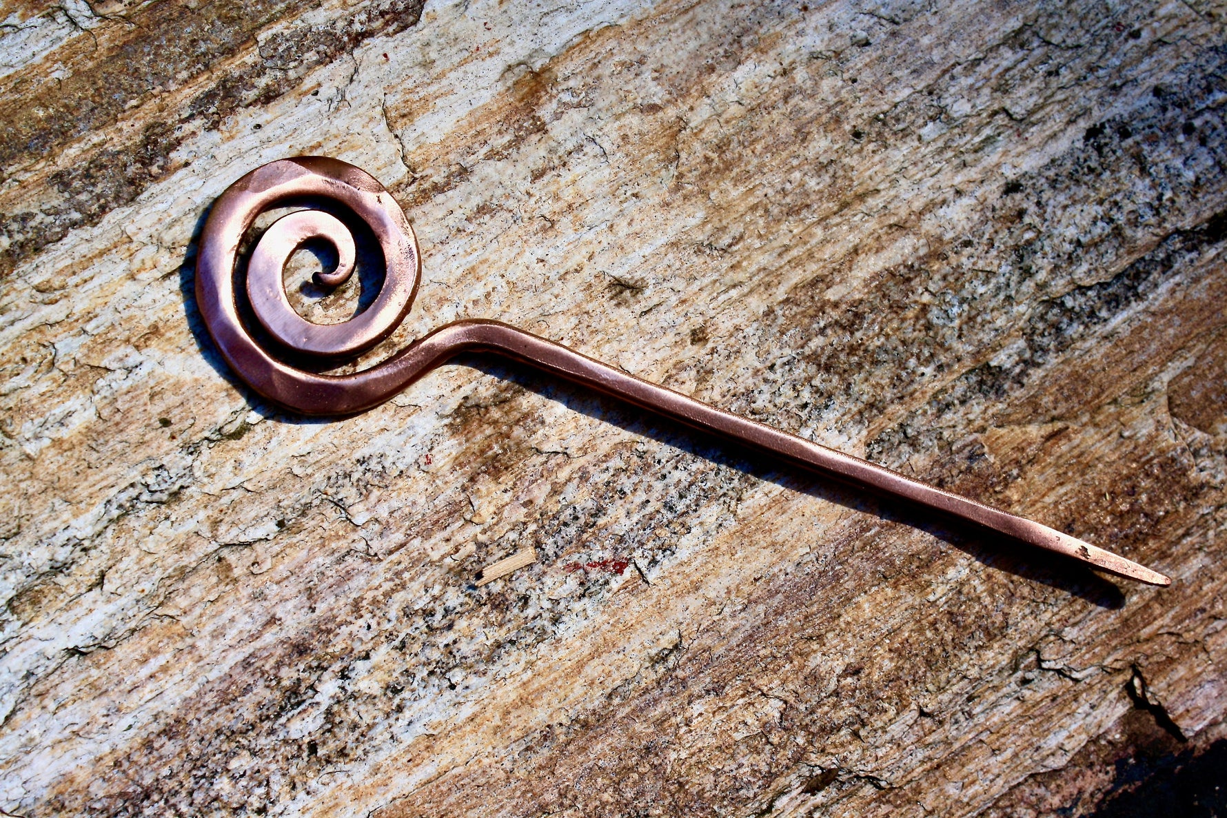 Hand Forged Copper hair pin Hair Pins, Claws & Clips Gift