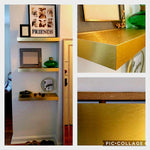 Laminated Gold Floating Shelf Uncategorized shelving