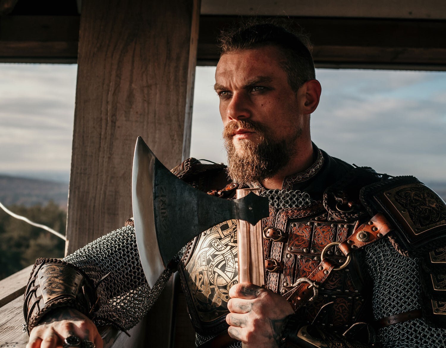 Viking Broad Axe Axes Knife