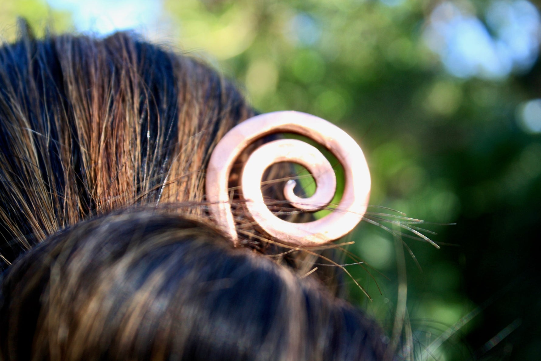 Hand Forged Copper hair pin Hair Pins, Claws & Clips Gift