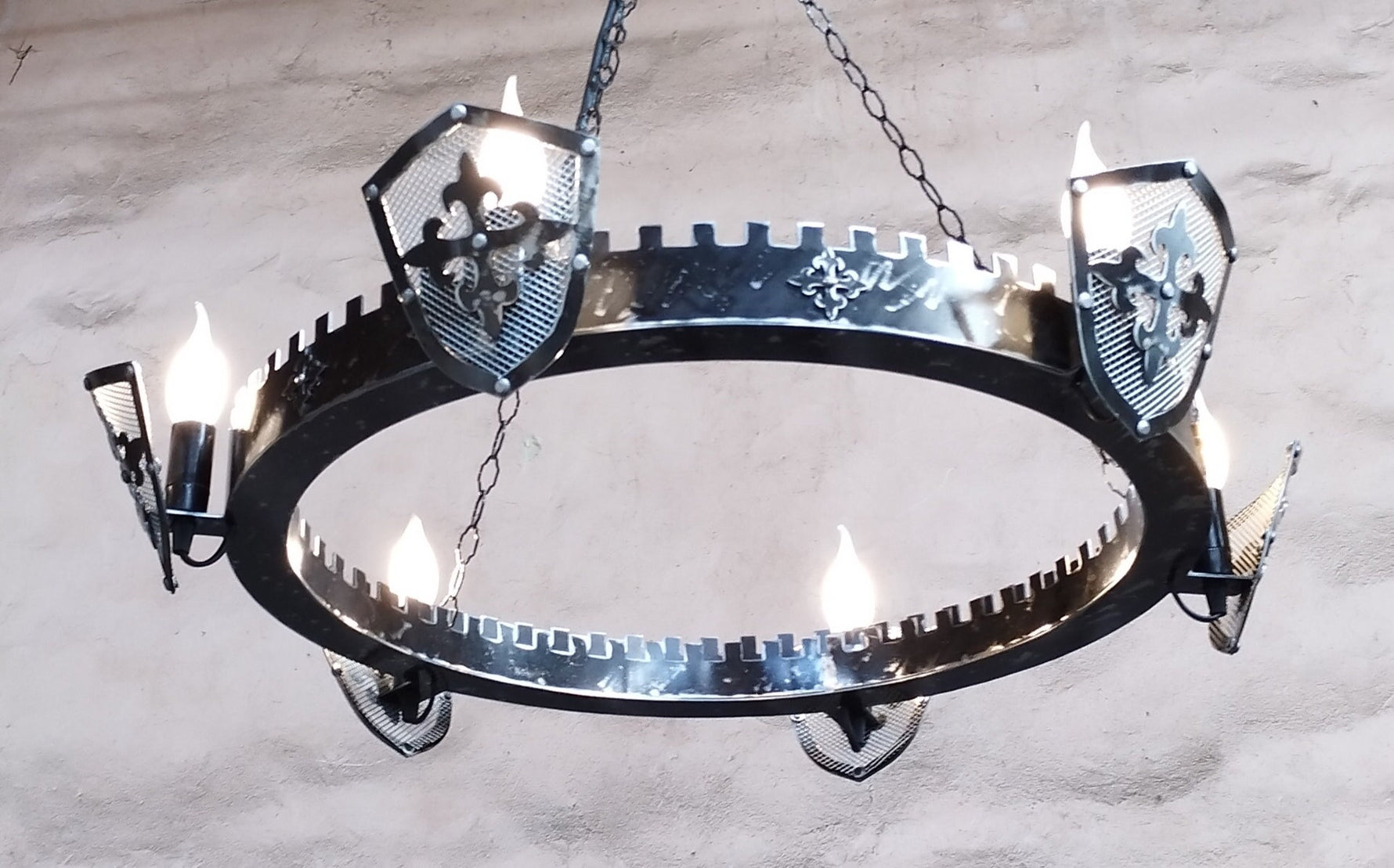 Medieval Style Iron Chandelier Lighting Lighting