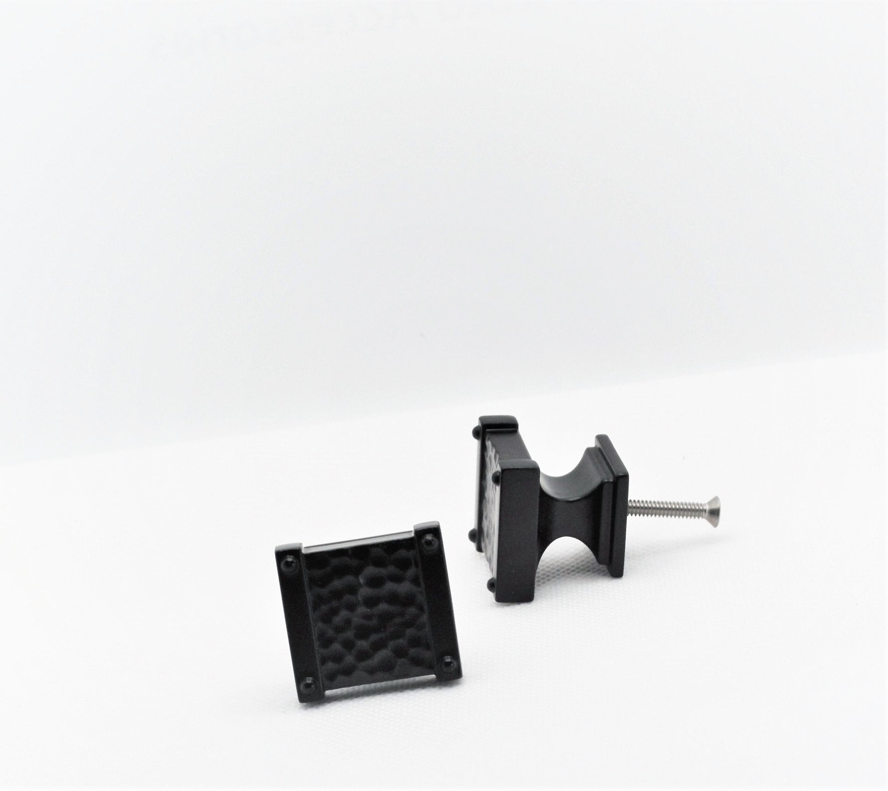 Black Hammered Drawer Pull
