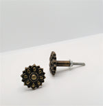 Antique Bronze Flower Knob Cabinet Knobs & Handles