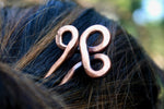Hand Forged Clover Copper hair fork Hair Forks & Sticks Gift