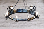 Medieval Style Iron Chandelier Lighting Lighting