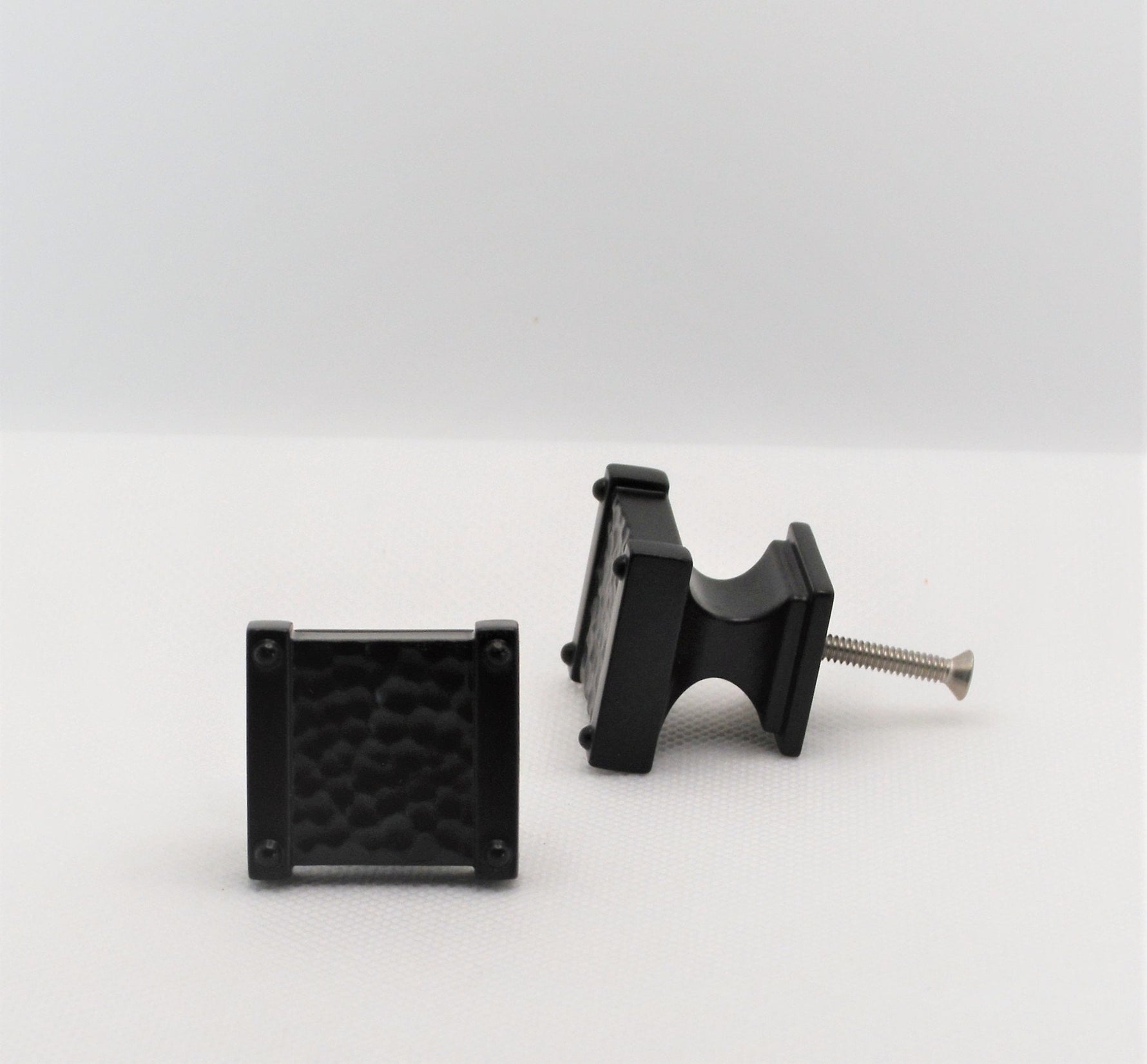 Black Hammered Drawer Pull