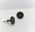 Antique Bronze Flower Knob Cabinet Knobs & Handles