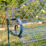 "Stephania" Victorian Style Iron Garden Bench Sculptures & Statues Furniture