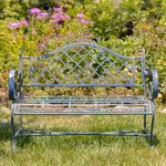 "Stephania" Victorian Style Iron Garden Bench Sculptures & Statues Furniture