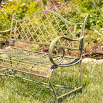 "Stephania" Victorian Style Iron Garden Bench Sculptures & Statues Furniture
