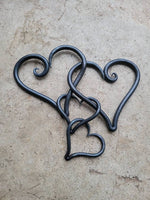 Family of Linked Hearts Decor