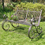 Iron Garden Rocking Bench Benches Furniture