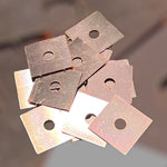 Copper Squares - 1"x1" with Center Hole Wall Tiles