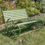 "Monte Carlo" Iron Rocking Bench and Chair Benches Furniture