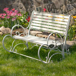 "Monte Carlo" Iron Rocking Bench and Chair Benches Furniture