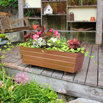 36"L Copper Plated Window Flower Box Planter- Large