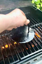 Heavy duty carbon steel smash burger press