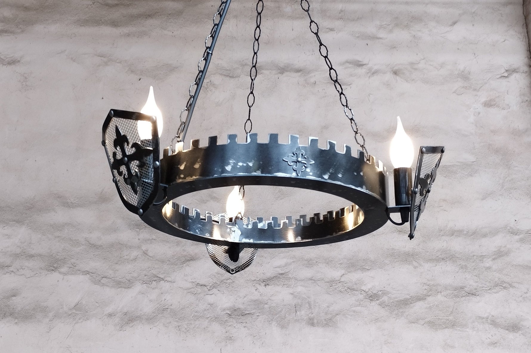 Ancient Medieval Style Iron Chandelier Lighting Lighting