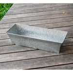 Vintage-style Flower Box Windowbox Railing Planter, Rectangular