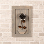 Framed Steel Rose Decor Gift